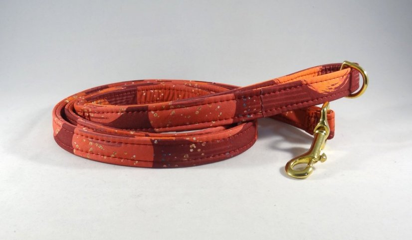 Red round softshellové klasické vodítko