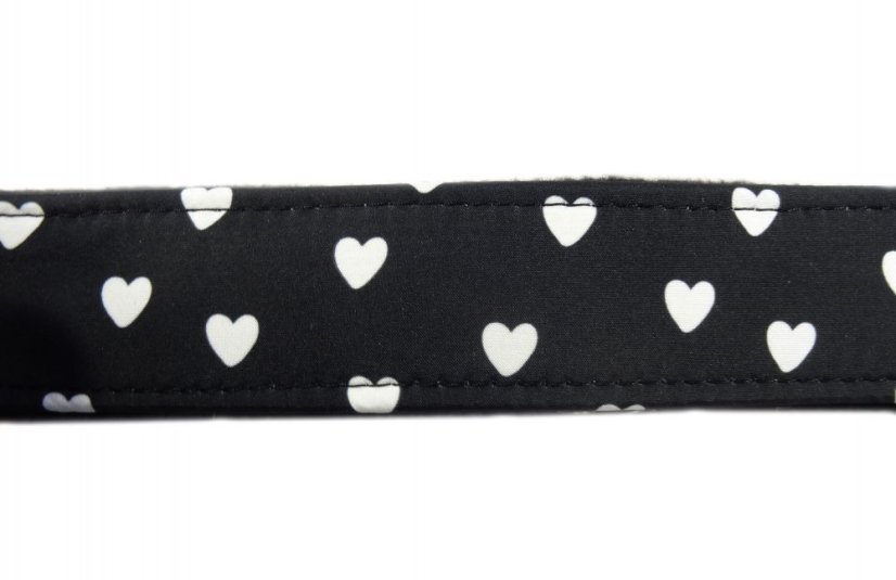Black hearts softshellové klasické vodítko