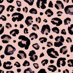 Růžový leopard softshellový obojek se sponou
