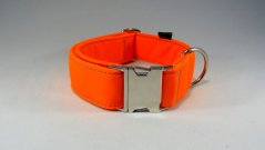 Neo orange softshellový obojek se sponou