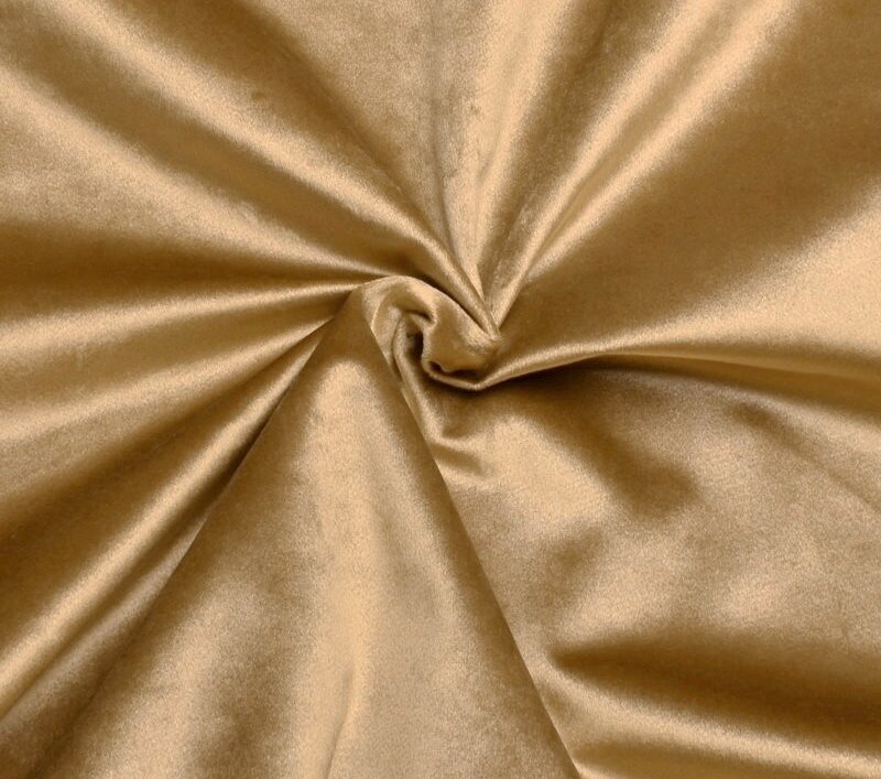 Zlatý sametový obojek s přezkou