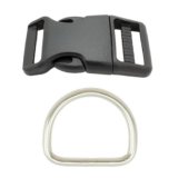 Plastová černá + stříbrné kování