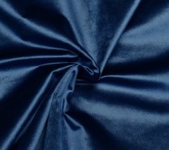 Modrý sametový polostahovací s řetízkem