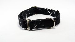 Black marble softshellový obojek bez zapínání