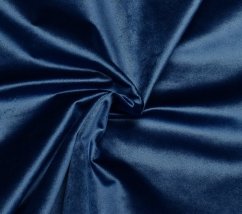 Modrý sametový polostahovací s řetízkem