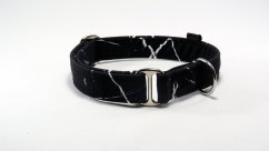 Black marble softshellový obojek bez zapínání