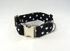 Black hearts softshellový obojek se sponou