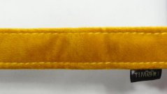 Mustard sametový obojek bez zapínání