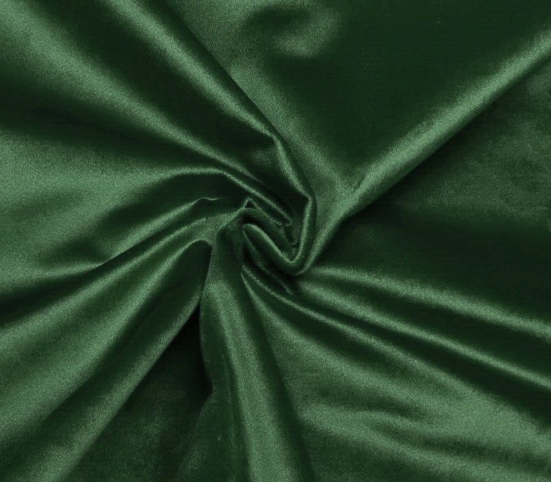 Zelený sametový obojek se sponou