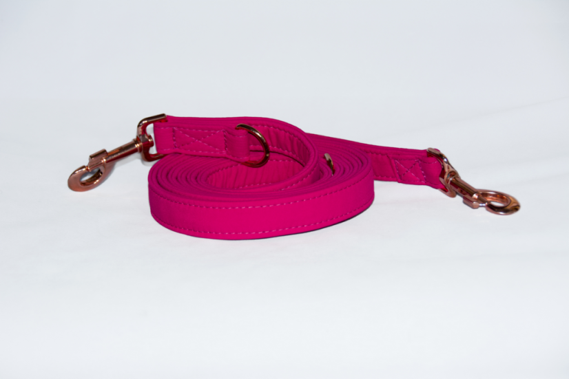 Růžové softshellové přepínací vodítko