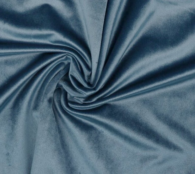 Džínový sametový obojek s přezkou