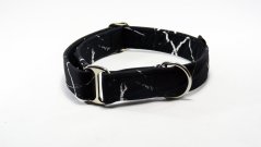 Black marble softshellový obojek bez zapínání