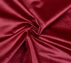 Červený sametový obojek s přezkou