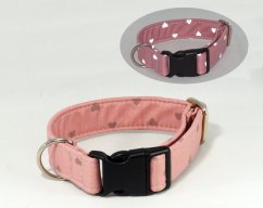 Pink reflex softshellový obojek se sponou