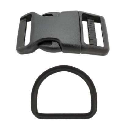 Plastová spona s černým kováním