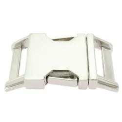 Kovová stříbrná spona